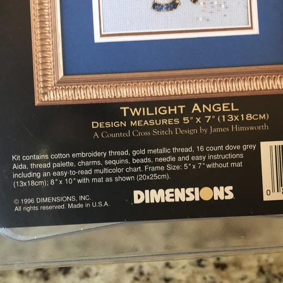 The Gold Collection Petites Twilight Angel Cross Stitch Embroidery Kit 1996 - Picture 3 of 5
